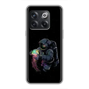 Силіконовый Чохол з принтом "Космонавти" на OnePlus 10T (В руках земля)