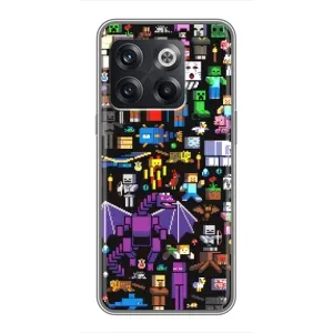 Чехол майнкрафт для OnePlus 10T (Все персонажи)