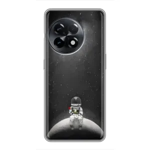 Силіконовый Чохол з принтом "Космонавти" на OnePlus 11 Pro (Космонавт романтик)