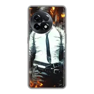 Силиконовый чехол с картинкой "Герой Pubg" на OnePlus 11 Pro (Man Пубг)