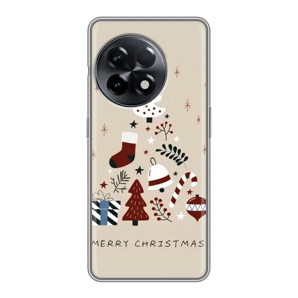 Чехол с рисунком «Merry Christmas» для OnePlus 11 Pro