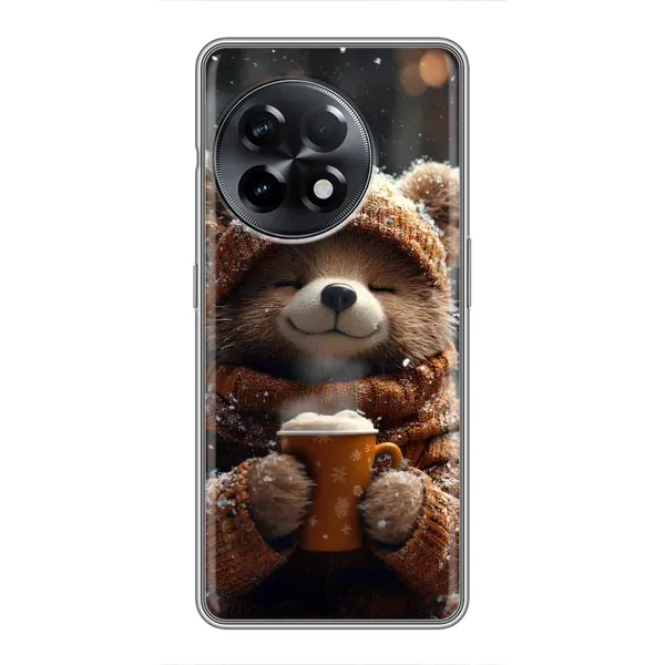 Чехол с рисунком «Медвежонок с кофе» для OnePlus 11 Pro Чехол с рисунком «Медвежонок с кофе» для OnePlus 11 Pro