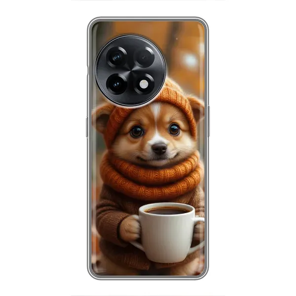 Чехол с рисунком «Собачка с кофе» для OnePlus 11 Pro Чехол с рисунком «Собачка с кофе» для OnePlus 11 Pro
