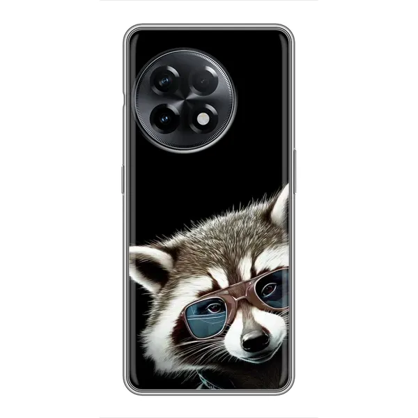 Чехол с рисунком «Стильный Енот» для OnePlus 11 Pro Чехол с рисунком «Стильный Енот» для OnePlus 11 Pro
