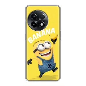 Мультяшный принт на Чехол для ВанПлас 11 (Banana)