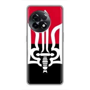 Чехлы УПА (Красно-Чёрный) на OnePlus 11 (Герб Украины)