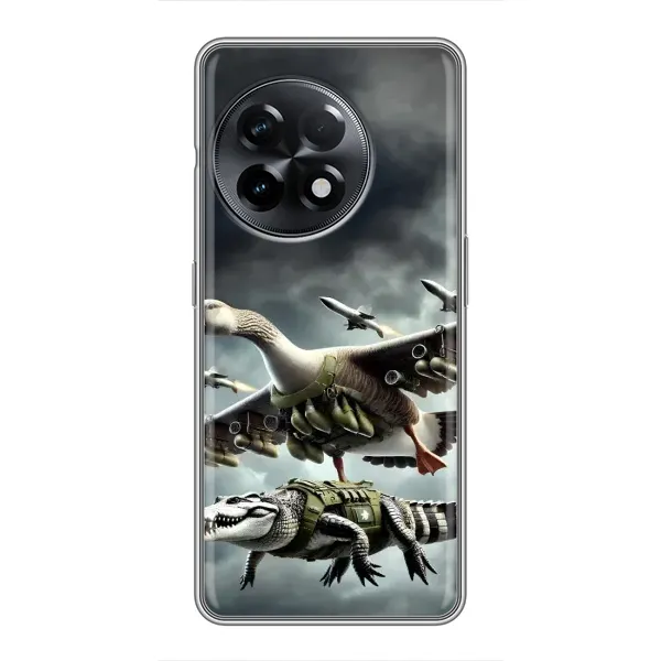 Чехол с рисунком «Гусини и крокодило» для OnePlus 11 Чехол с рисунком «Гусини и крокодило» для OnePlus 11