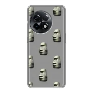 Бампер с принтом Мемы для OnePlus 11 (Каменное лицо)