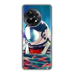 Силиконовый Чехол с принтом "Космонавты" на OnePlus 11 (Космонавт в воде)