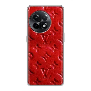 Текстурный Чехол Louis Vuitton для ВанПлас 11 (Красный ЛВ)