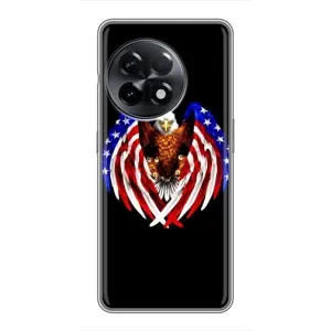 Чохол Прапор USA для OnePlus 11 (Крила США)