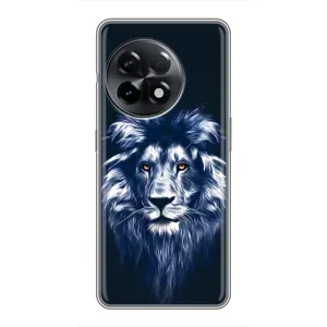 Чохол з картинкою на OnePlus 11 (Лев – синій)