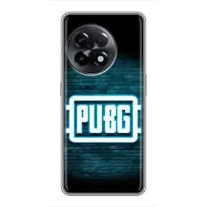 Чехол (TPU) с картинкой "Лого Пабг" на ВанПлас 11 (Лого PUBG)