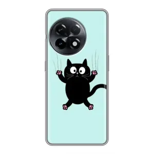 Силіконовий чохол з котиком для OnePlus 11 (Падаючий кіт)