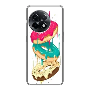 Чехол с изображением вкусной еды для OnePlus 11 (Сочные пончики)