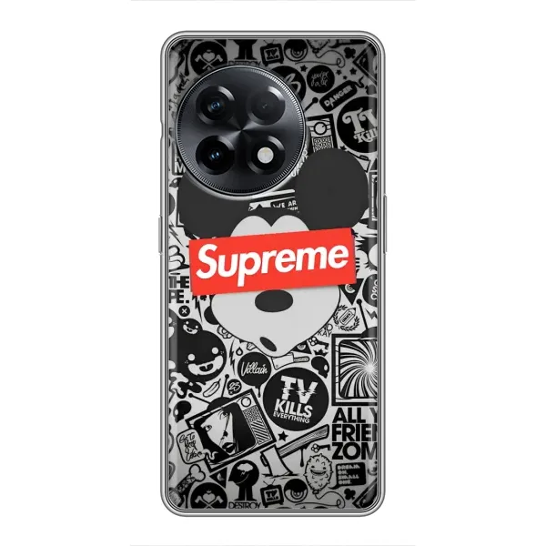 Чехол с рисунком «Supreme Маус» для OnePlus 11 Чехол с рисунком «Supreme Маус» для OnePlus 11