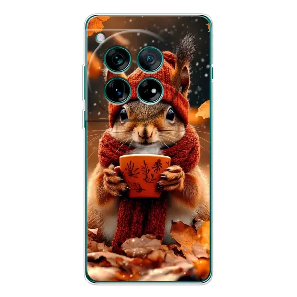 Чехол с рисунком «Белка с кофе» для OnePlus 11R Чехол с рисунком «Белка с кофе» для OnePlus 11R