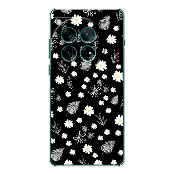 Чехол с рисунком «цветение на чорном» для OnePlus 11R