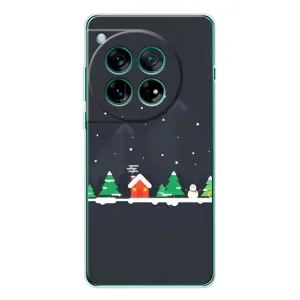 Силіконовий бампер на різдво для OnePlus 11R (Місто зимове)