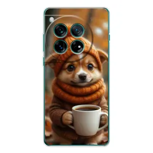 Друкований чохол 'Звірята з кавою' для OnePlus 11R (Песик з кавою)