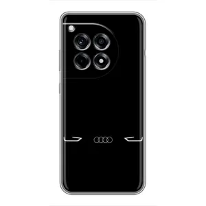 Силиконовый бампер с картинкой машины на OnePlus 12 Pro (Силует Audi)