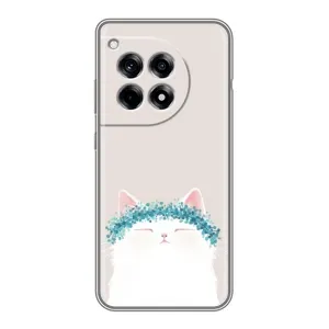 Чохол на тематику: Коти для OnePlus 12 Pro (Білий котик)