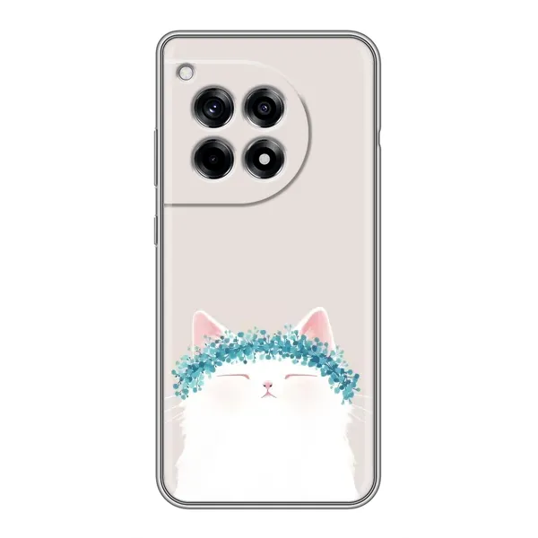 Чехол с рисунком «Белый котик» для OnePlus 12 Pro Чехол с рисунком «Белый котик» для OnePlus 12 Pro