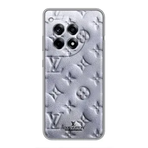 Текстурный Чехол Louis Vuitton для ВанПлас 12 Про (Белый ЛВ)