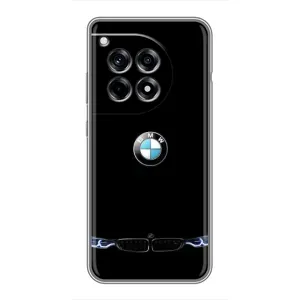 Силиконовый бампер с картинкой машины на OnePlus 12 Pro (Черный BMW)