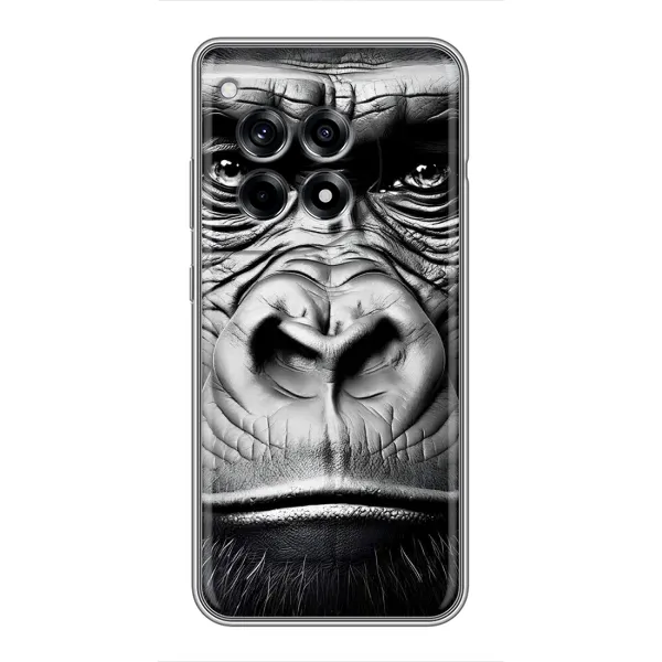 Чехол с рисунком «Черная обезьяна» для OnePlus 12 Pro Чехол с рисунком «Черная обезьяна» для OnePlus 12 Pro