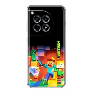 Чехлы для OnePlus 12 Pro (Персонажи Майн Крафт) (Герой Майнкрафт)