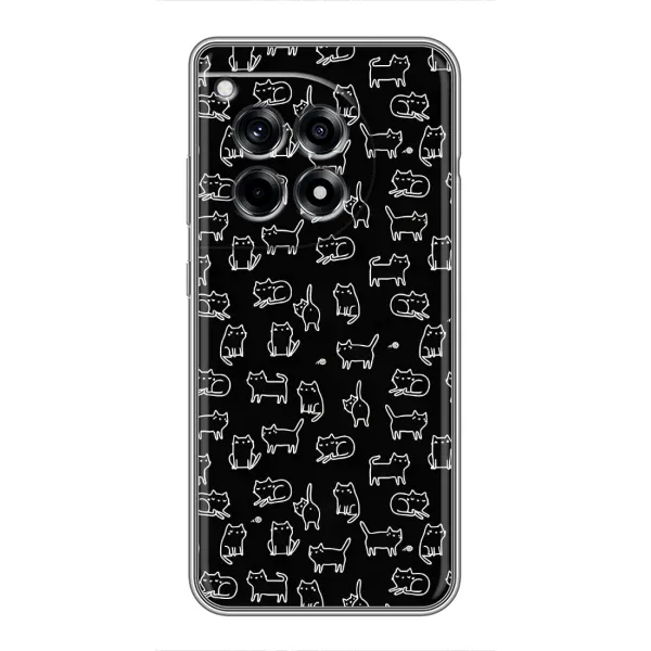 Чехол с рисунком «Котики на черном» для OnePlus 12 Pro Чехол с рисунком «Котики на черном» для OnePlus 12 Pro
