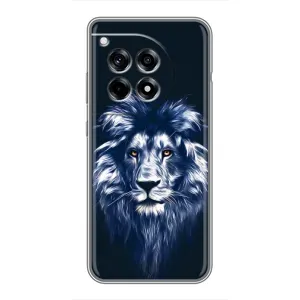 Чохол з картинкою на OnePlus 12 Pro (Лев – синій)