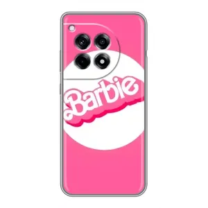 Силиконовый Чехол Барби Фильм на OnePlus 12 Pro (Лого Барби)