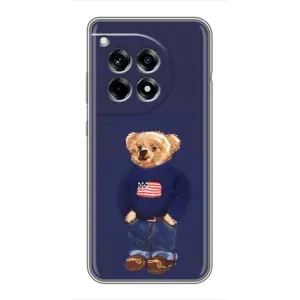 Чехлы Мишка Тедди для ВанПлас 12 Про (Мишка USA)