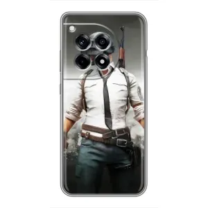 Силиконовый чехол с картинкой "Герой Pubg" на OnePlus 12 Pro (Пабг)