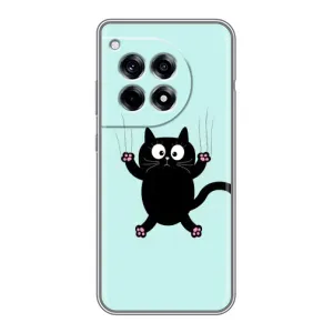 Силіконовий чохол з котиком для OnePlus 12 Pro (Падаючий кіт)