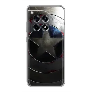 Чехол с Щитом Капитана Америки на OnePlus 12 Pro (Ретро Щит Капитана)