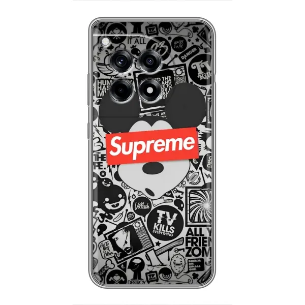 Чехол с рисунком «Supreme Маус» для OnePlus 12 Pro Чехол с рисунком «Supreme Маус» для OnePlus 12 Pro