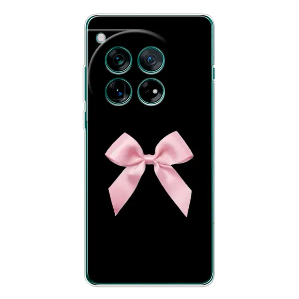 Чехол с рисунком «Бант на черном» для OnePlus 12