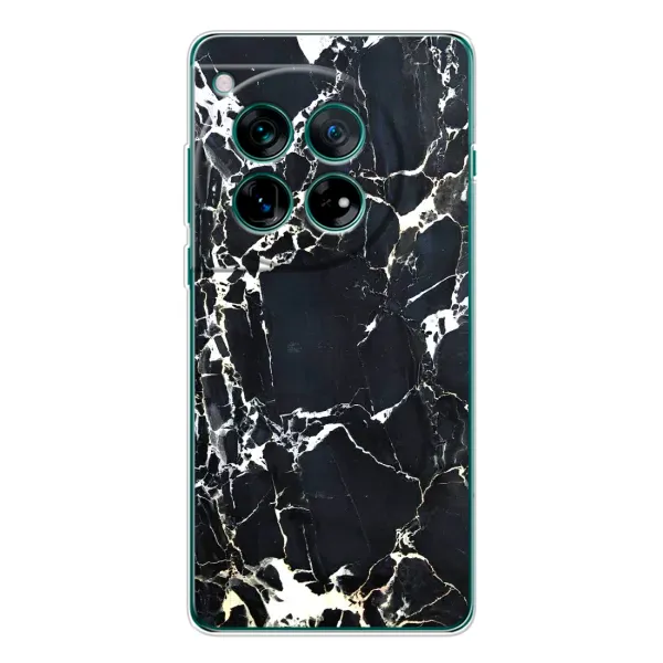 Чехол с рисунком «Чёрный мрамор» для OnePlus 12 Чехол с рисунком «Чёрный мрамор» для OnePlus 12