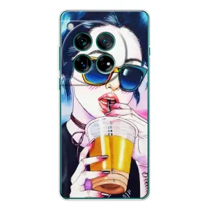 Чехол с картинкой Модные Девчонки OnePlus 12 (Девушка с коктейлем)