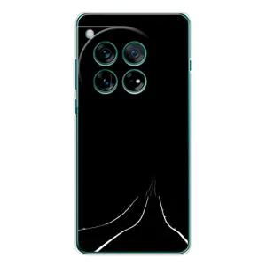 Чехол с картинками на черном фоне для OnePlus 12 (Дорога)