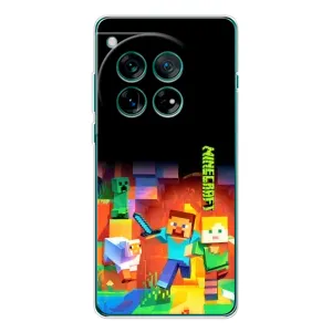 Чехлы для OnePlus 12 (Персонажи Майн Крафт) (Герой Майнкрафт)