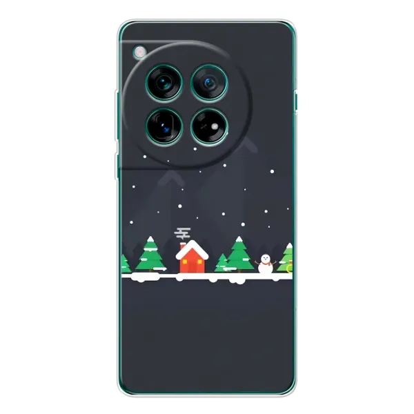 Чехол с рисунком «Город зимний» для OnePlus 12