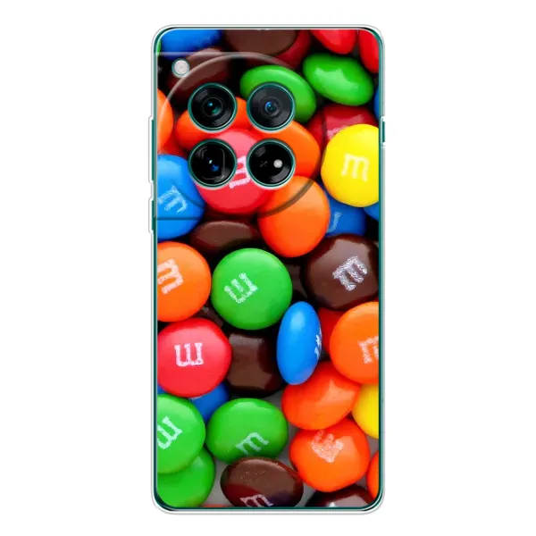 Чехол с рисунком «Разноцветные M&M'S» для OnePlus 12 Чехол с рисунком «Разноцветные M&M'S» для OnePlus 12