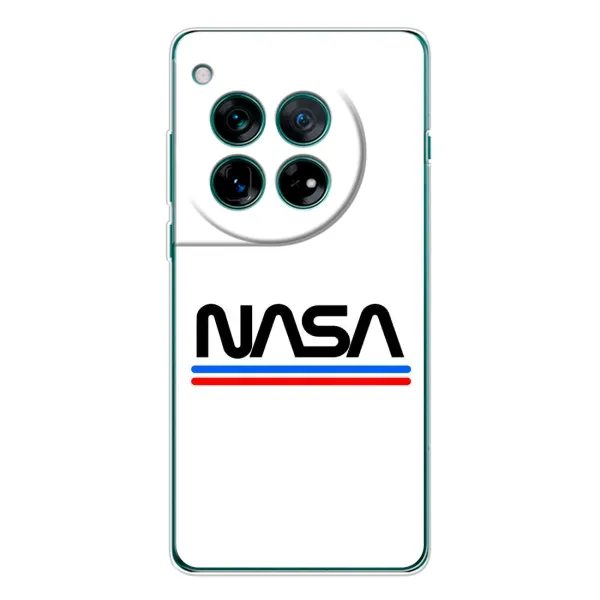 Чехол с рисунком «NASA на белом фоне» для OnePlus 12 Чехол с рисунком «NASA на белом фоне» для OnePlus 12