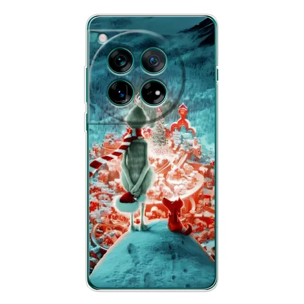 Чехол с рисунком «Новогодний Гринч» для OnePlus 12 Чехол с рисунком «Новогодний Гринч» для OnePlus 12