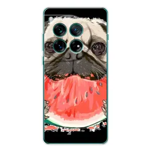 Чохол (ТПУ) Милі песики для OnePlus 12 (Смішний Мопс)