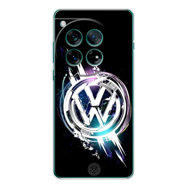 Чехол с рисунком «Volkswagen на черном» для OnePlus 12 Чехол с рисунком «Volkswagen на черном» для OnePlus 12